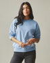 Women's Vintage Wash Relaxed French Terry Crew - Fountain